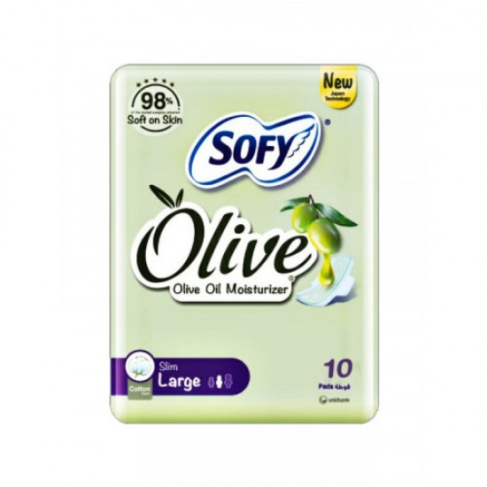 Sofy women\'s sanitary pads with olive oil, normal, 10 pieces, 51411