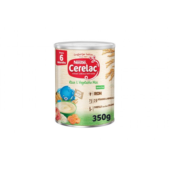 Cerelac food with rice and vegetables with milk 350 grams 7946