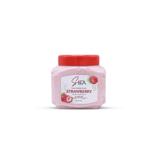 Shifa face and body scrub with strawberries 300 ml 8764