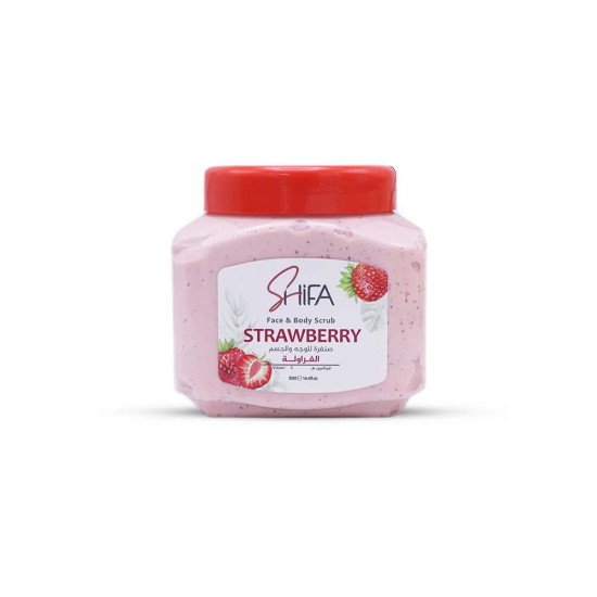 Shifa scrub face and body scrub strawberry 500 ml 8535