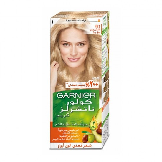 Garnier hair dye, very light ash blonde No. 9.1