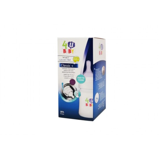 4U Baby Natural Plastic Bottle 125 ml