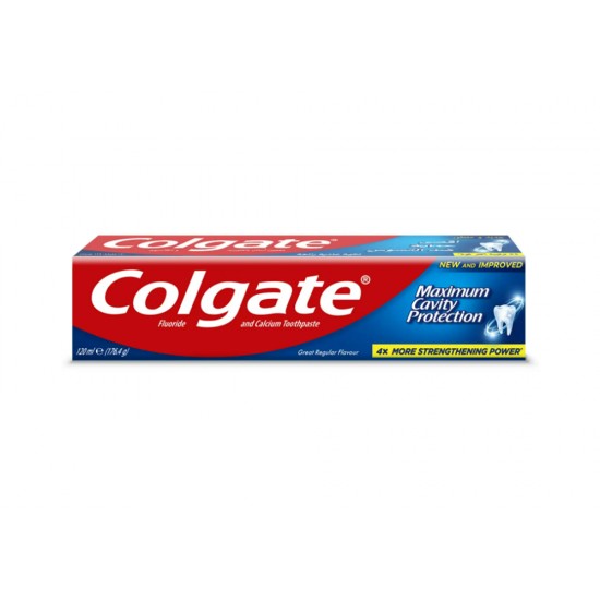 Colgate anti-cavity toothpaste, regular flavor, 120 ml