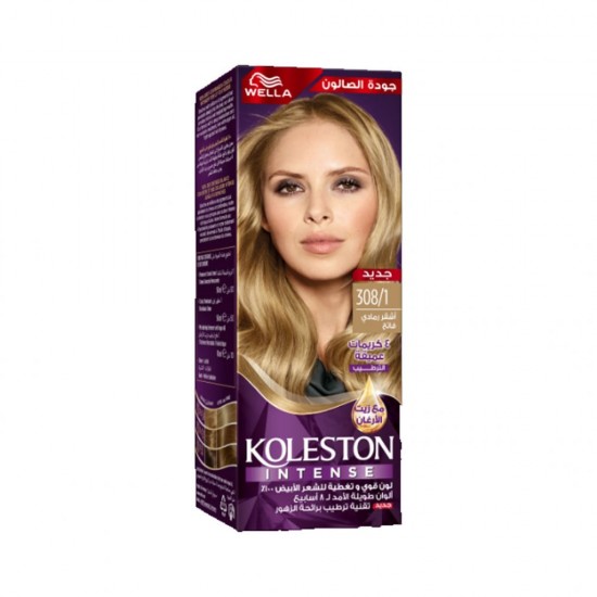 Koleston light ash blonde hair dye No. 308/1