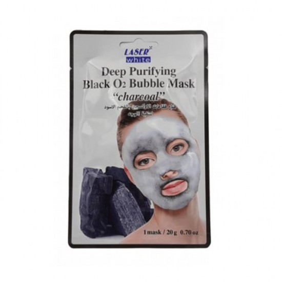 Laser White Oxygen Bubble Mask with Charcoal 20 grams