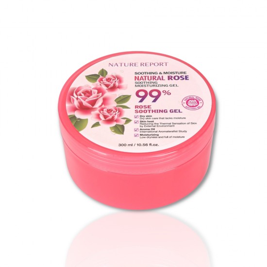 Nature Report Gel for face and body with natural roses 300 ml