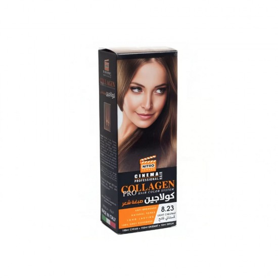 Nitro Kind Collagen Hair Dye Light Chestnut No. 8.23