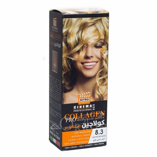 Nitro Canada Collagen Hair Dye Light Golden Blonde No. 8.3