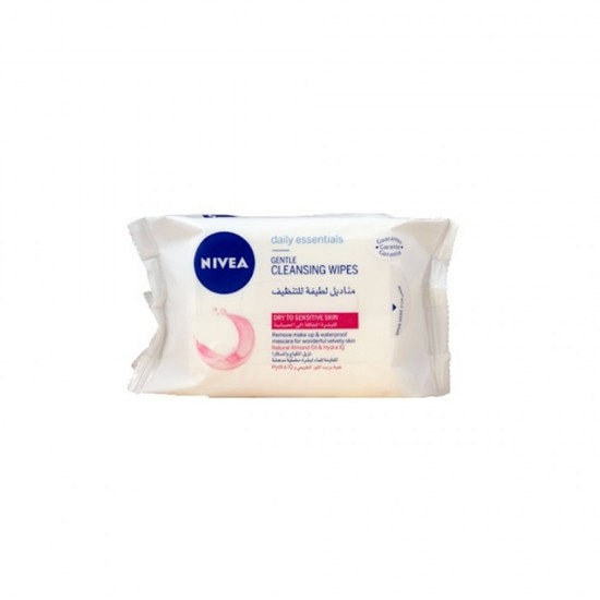 Nivea Facial Cleansing Wipes Dry to Sensitive Skin 25 Pieces