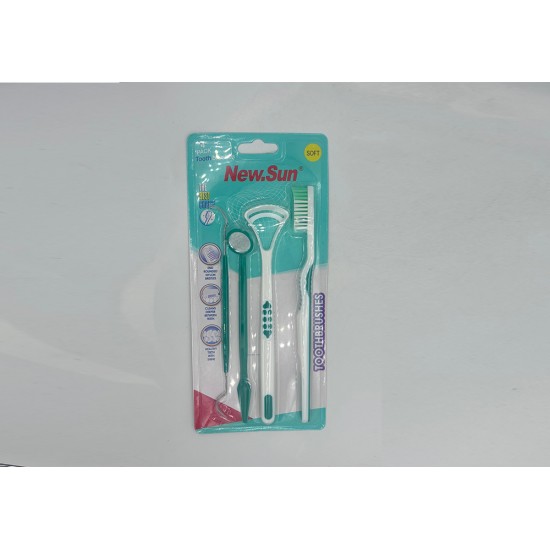 New Sun Toothbrush Set + Tongue Scanner 7850