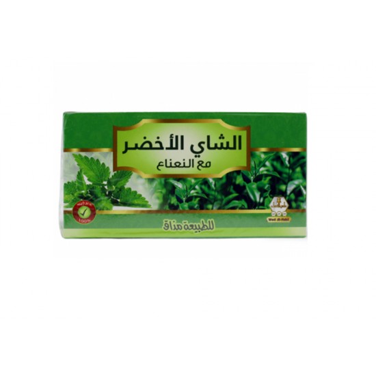 Wadi Alnahil green tea with mint 30 bags