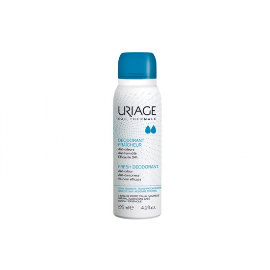 Uriage deodorant spray with alum and almond oil 125 ml