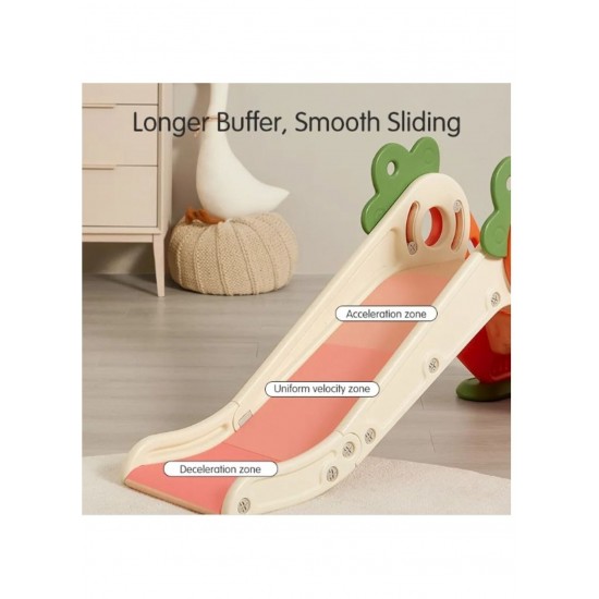 CARROT SLIDE S+BOTTOM BOARD+BALL RING 133X49X65CM ORANGE 28-XLB-11O