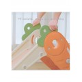 CARROT SLIDE S+BOTTOM BOARD+BALL RING 133X49X65CM ORANGE 28-XLB-11O