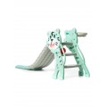 Foldable Tiger Slide With Basketball ,Turquoise