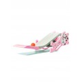 Foldable Tiger Slide With Basketball ,Pink