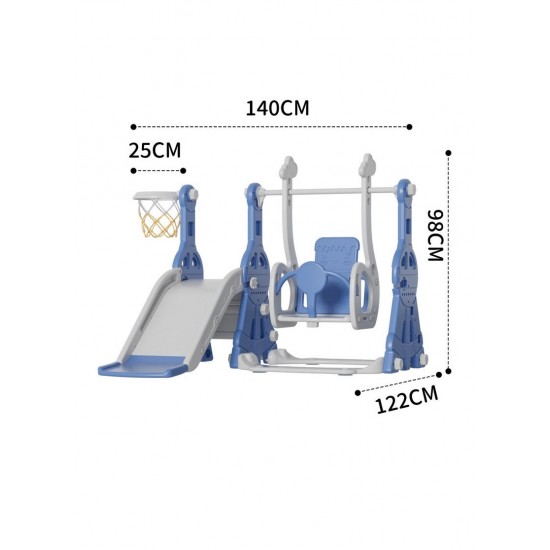 3*1 Slide With Swing  + Basketball  140*122*98 CM