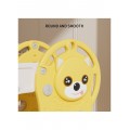 Foldable Dog Slide with Basketball ,Yellow