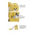 Foldable Dog Slide with Basketball ,Yellow