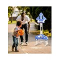 5*1 Multifunctional Rocket Shape Basketball Set :Basketball, Soccer, Golf, Ring toss, Music ,Blue