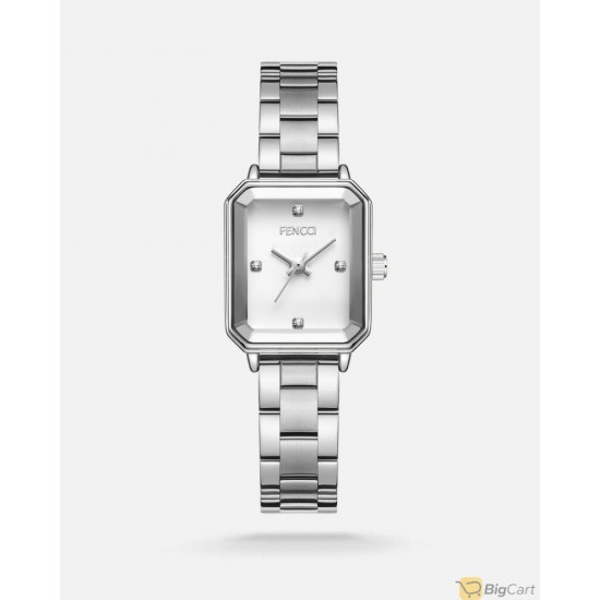 Vinci watch for women with a steel bracelet, silver, FAS030L111111