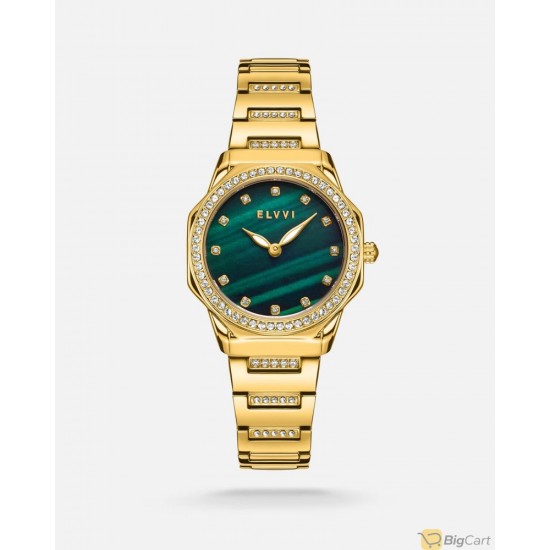Alfi LOS011L010801 Women's watch with a golden steel bracelet