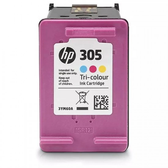 HP 305 Tri-Color Original Ink Cartridge 100 Pages Yield