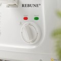 Rebune Electric Oil Fryer 2.5L Capacity with Viewing Window Easy to Clean Adjustable Temperature Control 1800W White