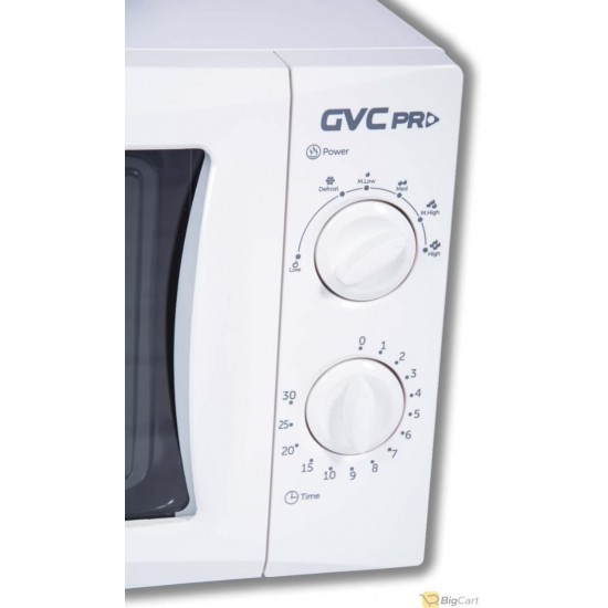 GVC Pro 20 Liter Microwave 700W - White - GVMW-2020