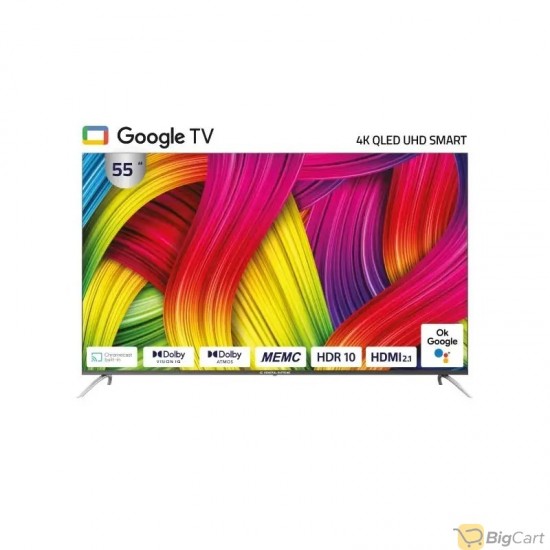General Supreme 55 inch QLED TV  Ultra HD (4K-UHD)  Smart Google TV (HDR) (Dolby Audio)  GSQG554KC