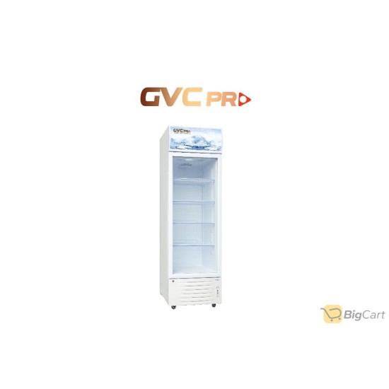 GVC Pro Glass Display Refrigerator, 13 Feet, White - GVSW-380