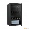 GVC Pro Glass Display Refrigerator, 4 Feet, Black - GVRG-125