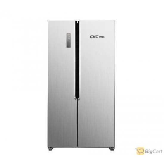 GVC 18.5 Feet Side by Side Refrigerator, Silver - GVSS-600