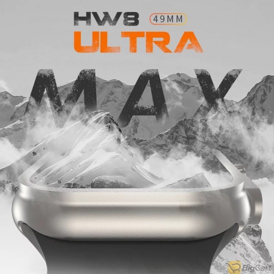 ساعة ذكية HW8 Ultra Max Series 8 مع سوار تتبع اللياقة البدنية الرياضية بالإضافة إلى سوار اضافي بديل 49 مللي متر متعدد الألوان