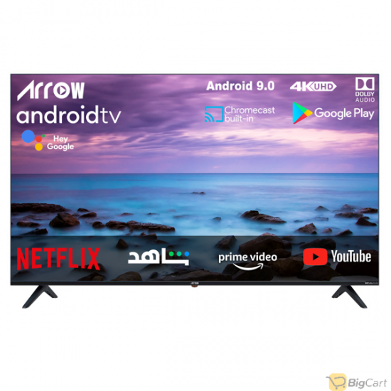 ARRQW 65 INCH LED 4K UHD HDR Smart TV, Black .RO-65LEG