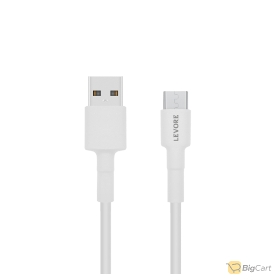 LEVORE Cable PVC Micro USB 1.8m - White