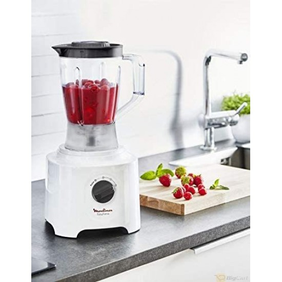 MOULINEX Easy Force Food Processor 800 Watts 6 Attachments White FP247127