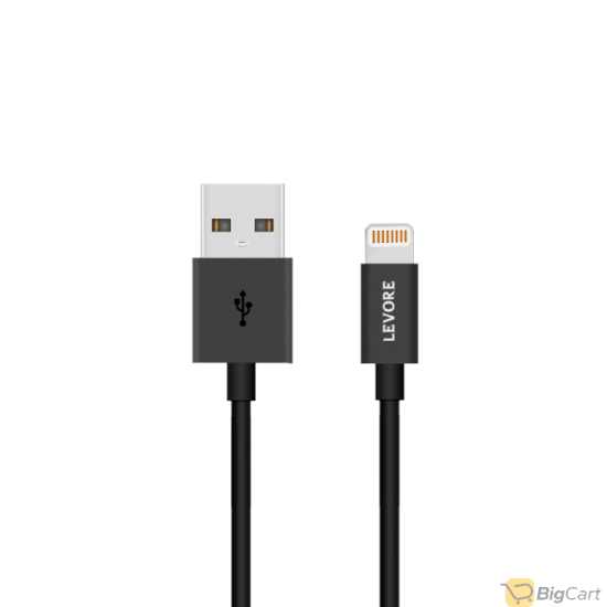 LEVORE Cable iPhone USB PVC 1.8m - Black