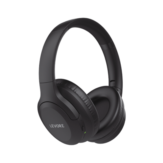 Levore Wireless Bluetooth Headphones with Noise Cancelling - Black