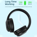 Levore Wireless Bluetooth Headphones with Noise Cancelling - Black