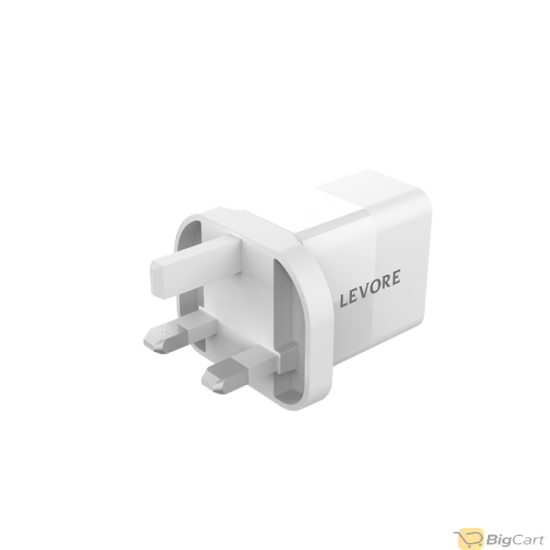 Levore Wall Charger 20W USB-C PD Adapter- White