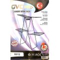 GVC Pro Stainless Steel Clothes Dryer, Jumbo Size, with Clip Holder - Made in Türkiye