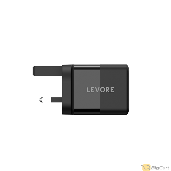 Levore Wall Charger 38W PD and USB-A Port- Black