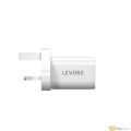 Levore Wall Charger 33W USB-C PD and USB-A Port - White