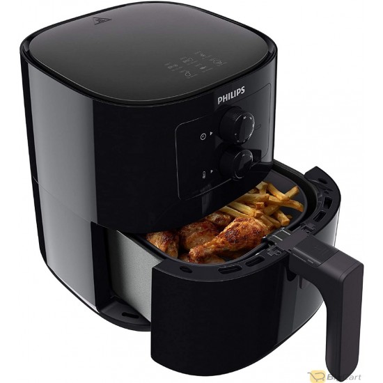 Philips Essential Airfryer - 0.8Kg/4.1L Capacity, With Rapid Air Technology, Fry, Bake, Grill, Roast Or Reheat - Hd9200/90