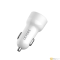 Levore Car Charger 51W USB-C PD and USB-A- White