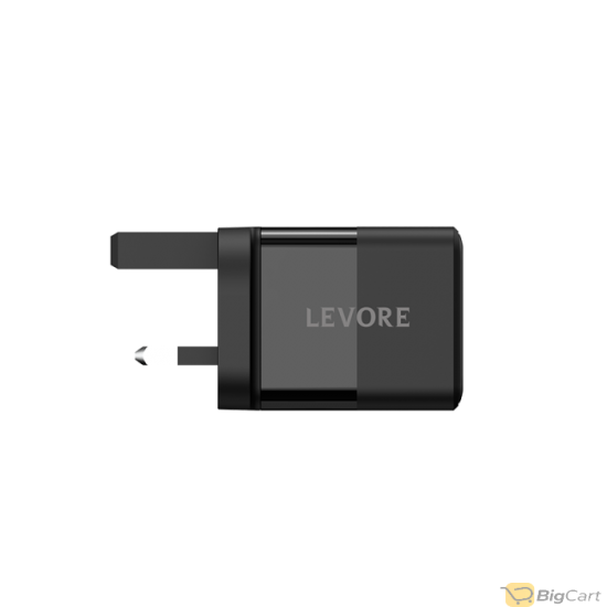 Levore Wall Charger 20W USB-C PD Adapter- Black