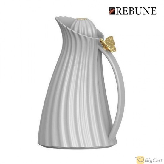 Thermos butterfly from Rebune for tea and coffee 1 liter light gray color RE-1-070-1