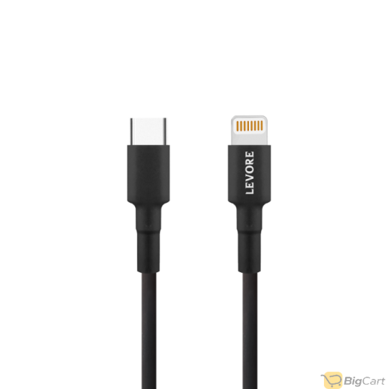 LEVORE Cable TPE Type-C to iPhone 1m Plastic - Black