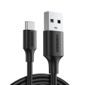 Ugreen USB-A 2.0 Male to USB-C Male Cable with Nickel-Plated Connector 3m - Black